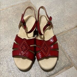 SAS Red Leather Sandals